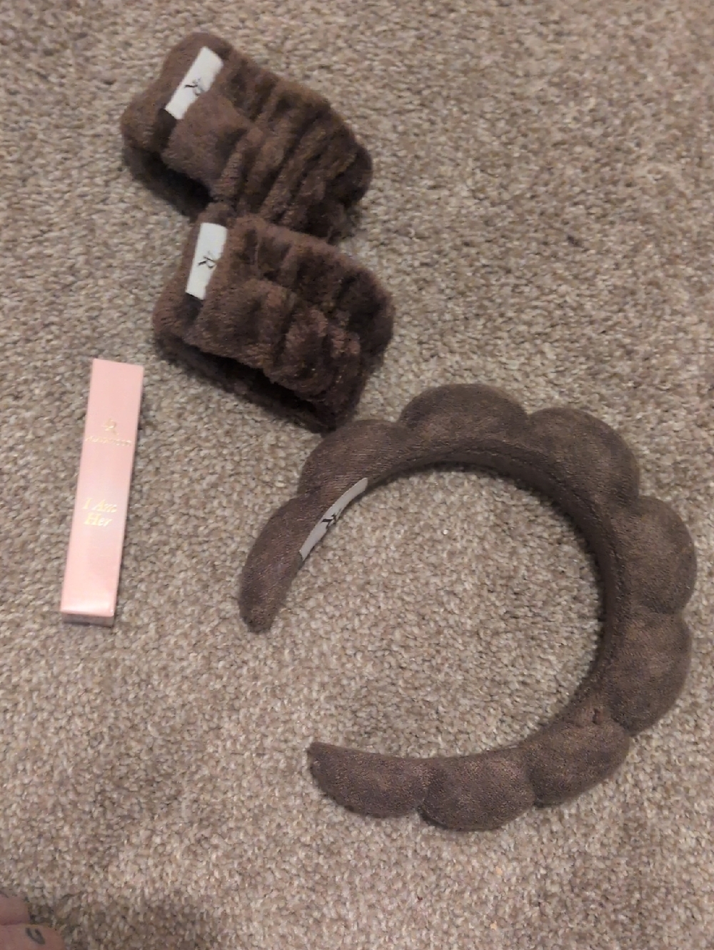 Forvr Mood Plush Brown Headband And Wrist Cuffs And I Am Her .34 Oz EDP